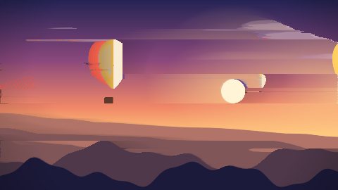 The effect Pixel Sort