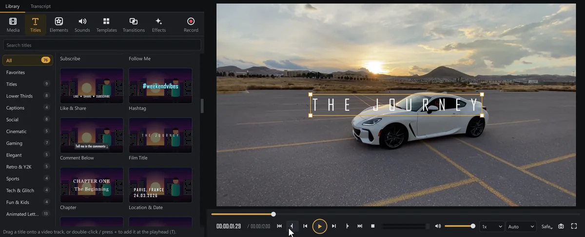 SceneMill, as the guide “Automatic subtitles, free and offline” shows it